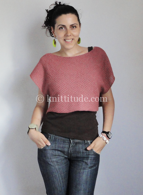 Dark Dirty Rose Short Sweater